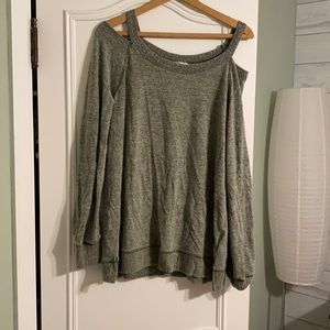 Anthropologie Cold shoulder thin sweatshirt.